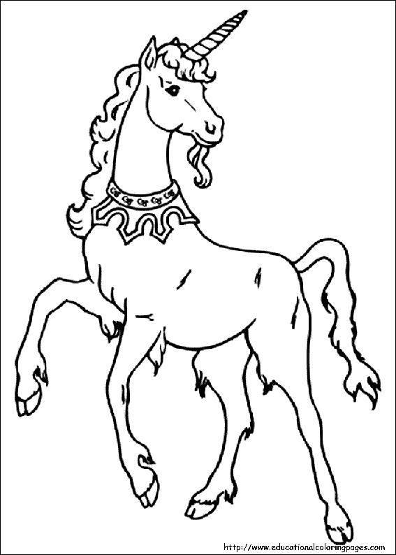 Unicorn coloring pages free for kids