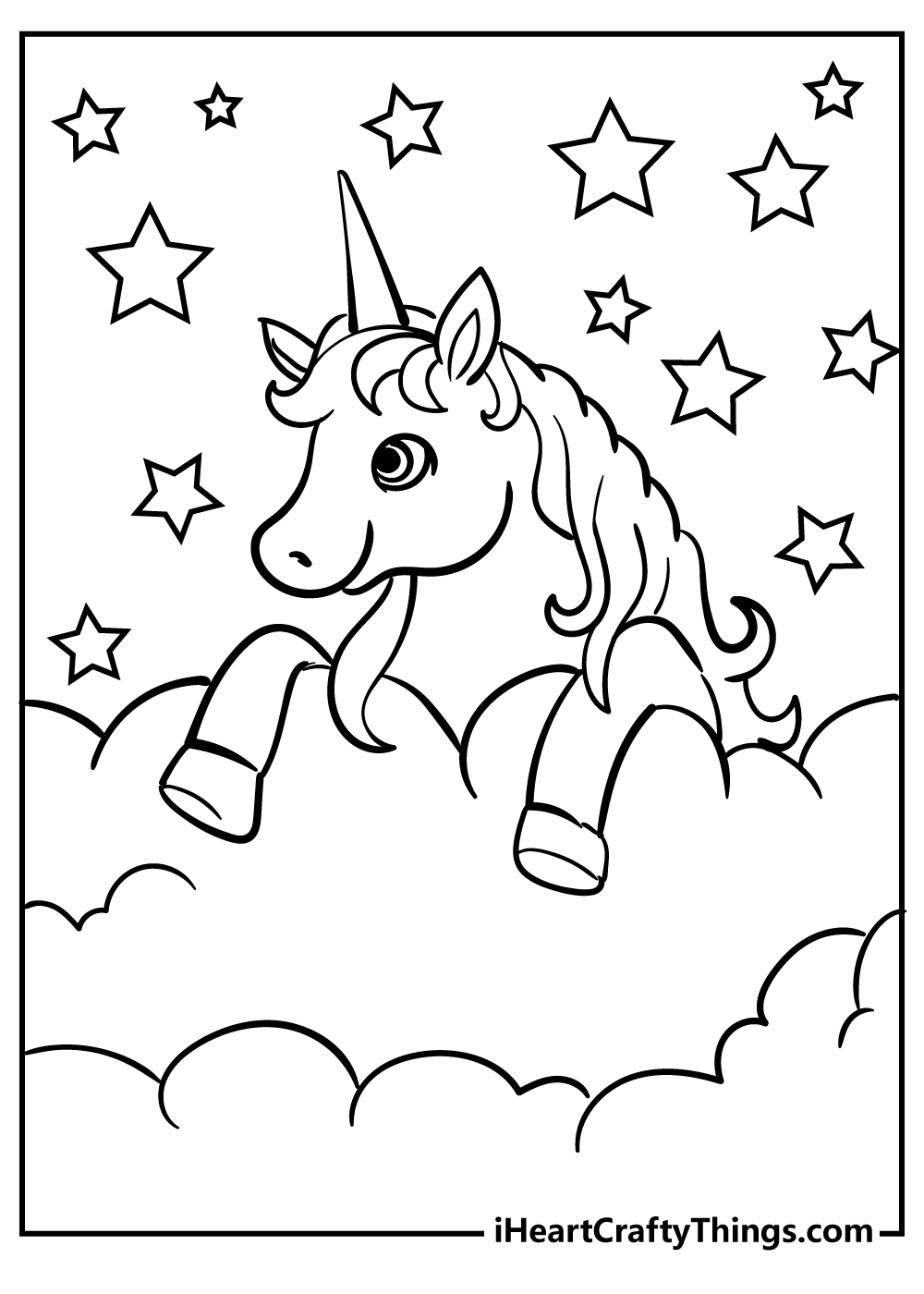 Unicorn coloring pages free printables