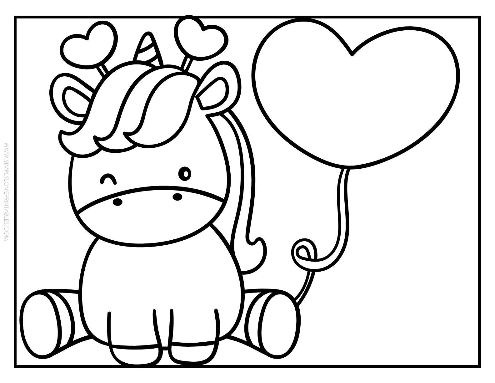 Free valentines day coloring pages simply love printables