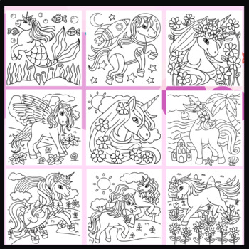 Unicorn coloring pages unicorns worksheets for kids printables coloring sheets