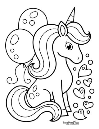 Unicorn coloring pages