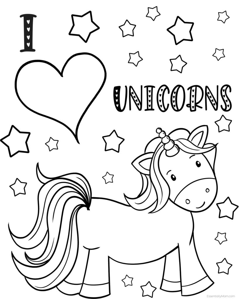 Free unicorn coloring pages printable for kids unicorn coloring book