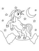 Unicorn coloring pages free coloring pages