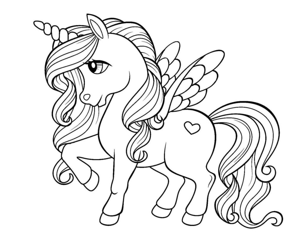 Unicorn coloring pages free printable coloring pages for kids