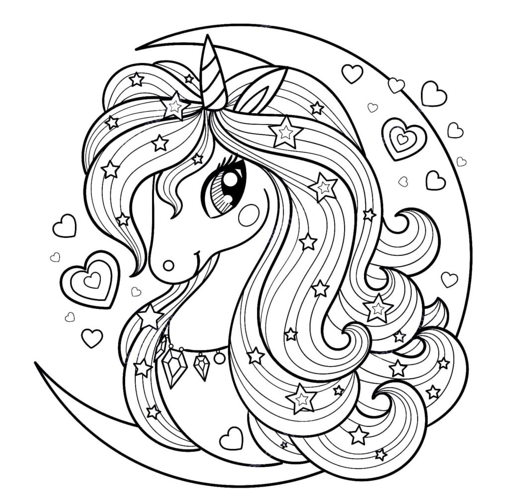 Unicorn coloring pages free printable coloring pages for kids