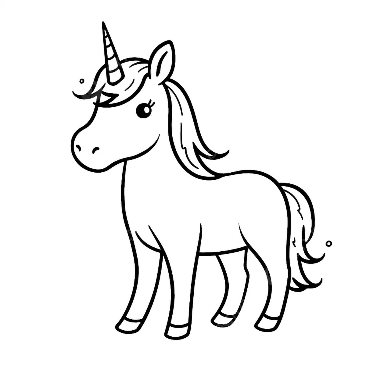 Easy unicorn outline png transparent images free download vector files