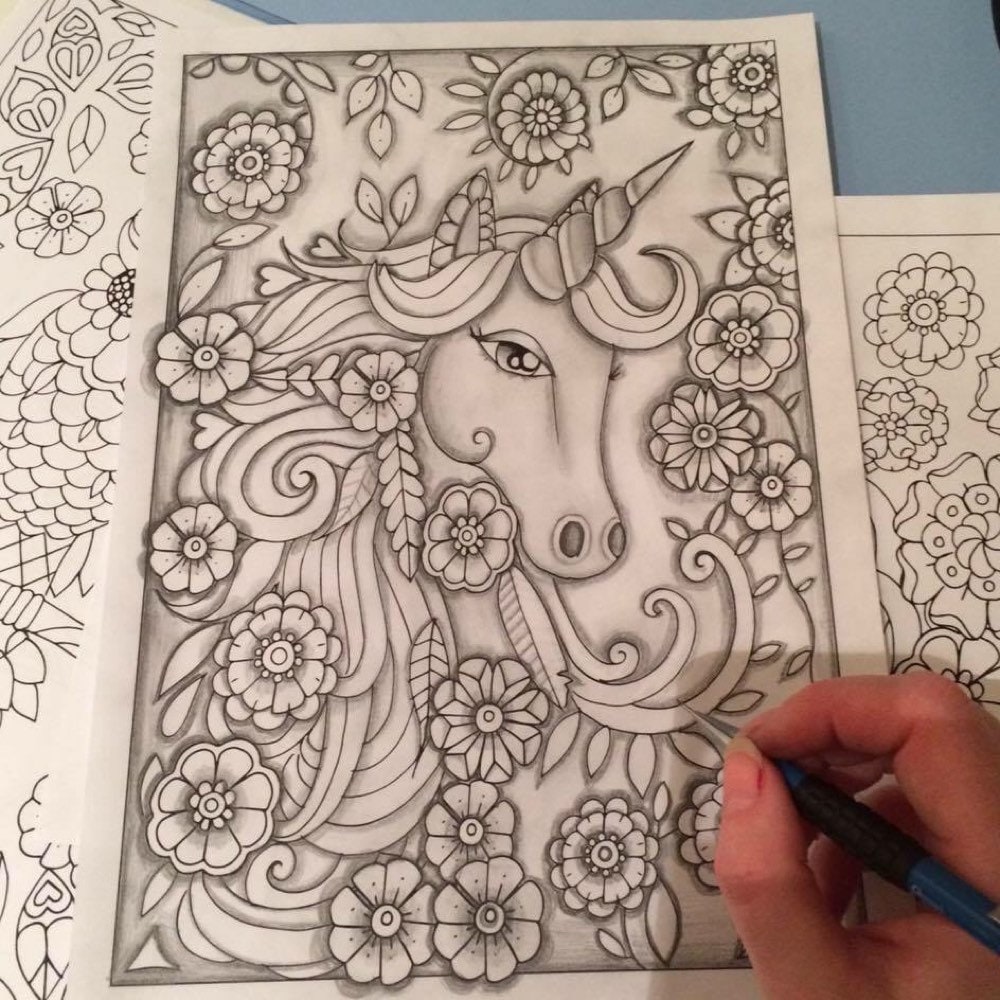 Sweary coloring book calm the fuck down sweary coloring book for adults page printable download swearing unicorns and more download now