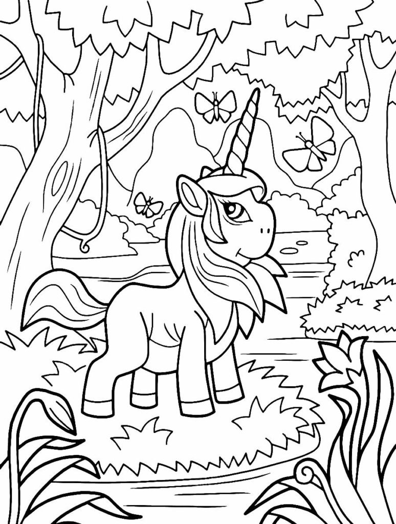 Unicorn coloring pages free printable coloring pages for kids