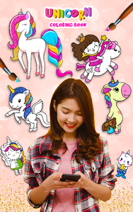 Unicorn coloring gl games game for android