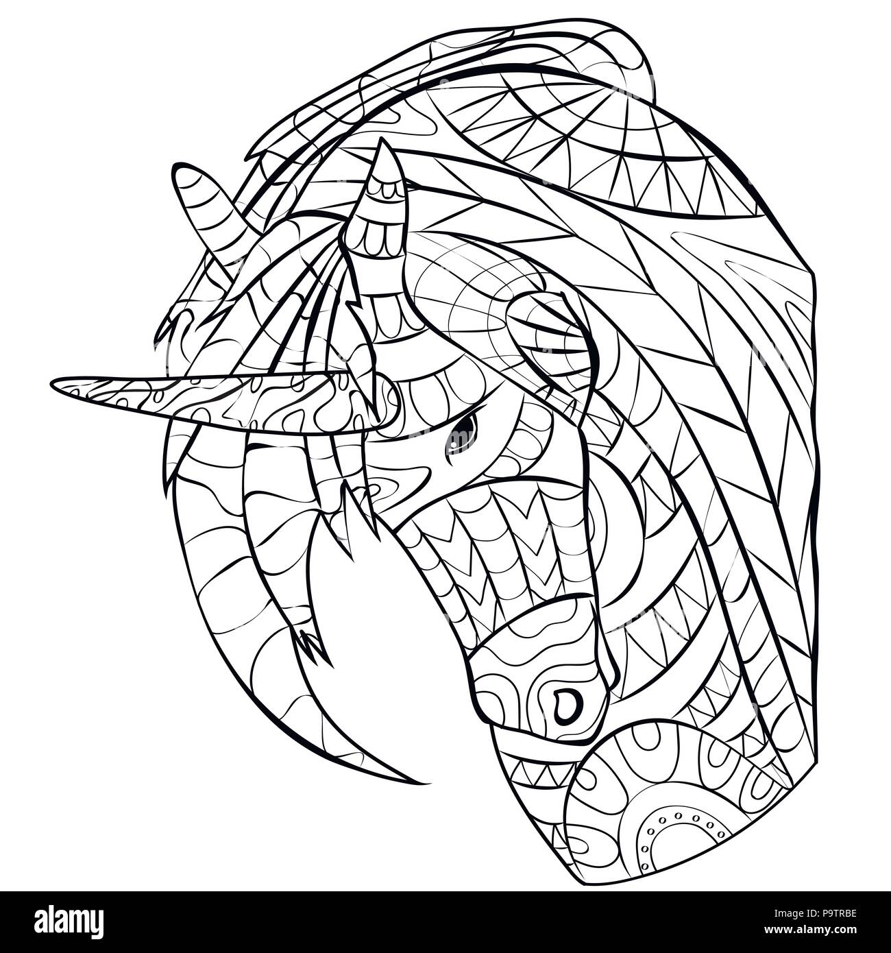 Coloring book page for kids and adult hi