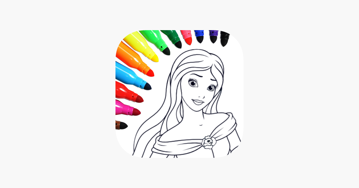 Princess coloring book girls on the app store