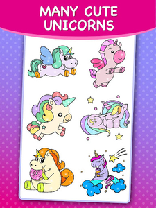 Unicorn magic coloring book game for android