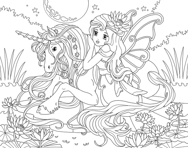 Adult coloring pages unicorns images stock photos d objects vectors