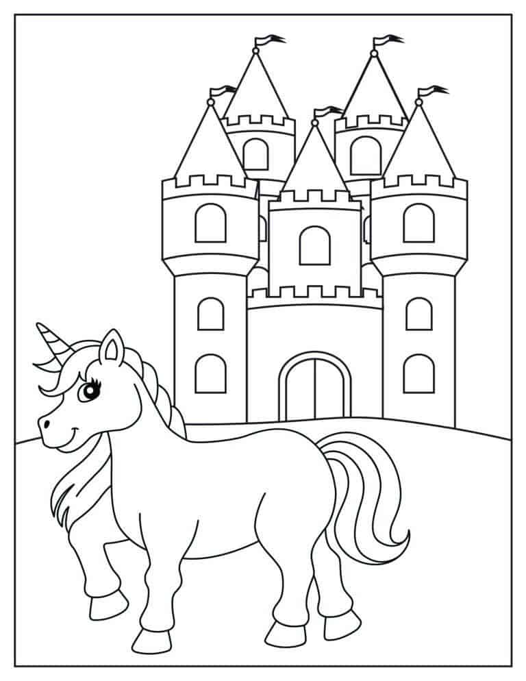 Grab your free unicorn and rainbow coloring pages pages