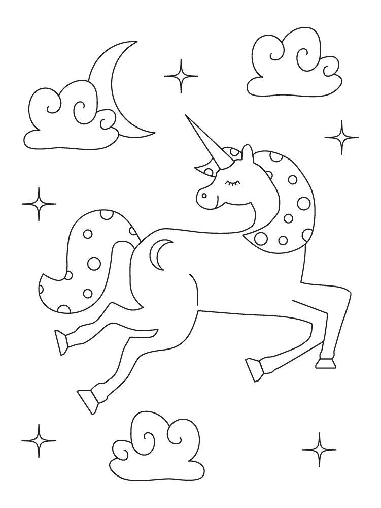 Free printable unicorn coloring pages