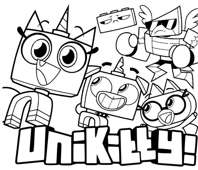 Ten favorite unikitty coloring pages for kids