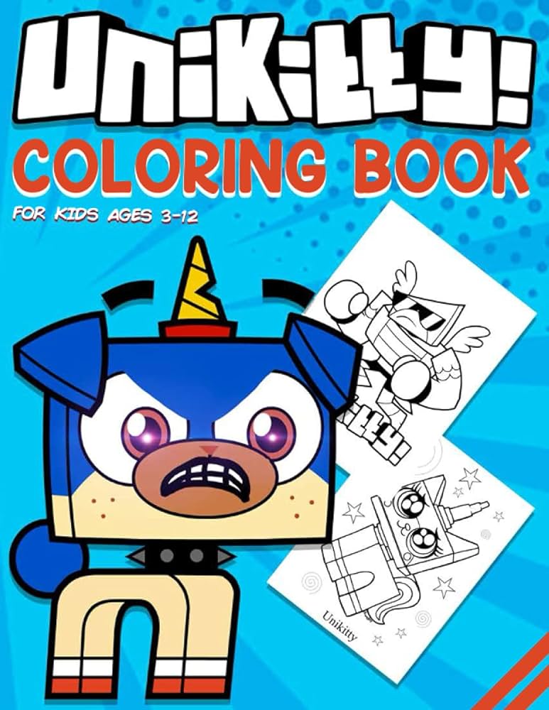 Unikitty coloring book for kids ages