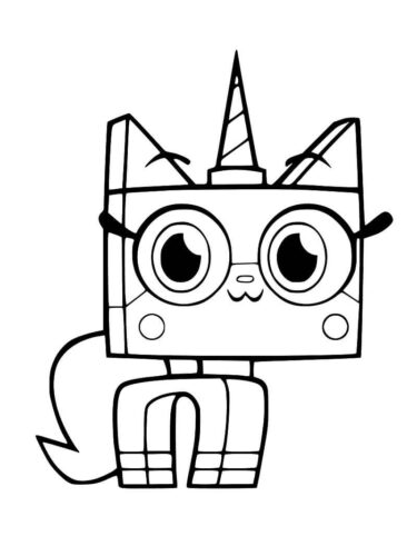 Unikitty coloring pages