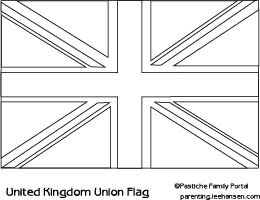 Printable uk flag union jack flag