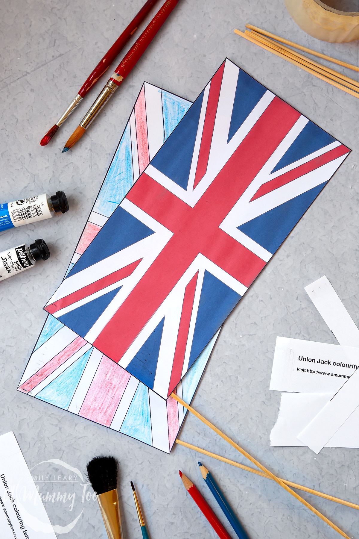 Union jack louring in template