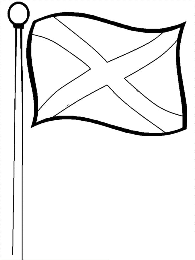 Free printable scotland flag coloring page