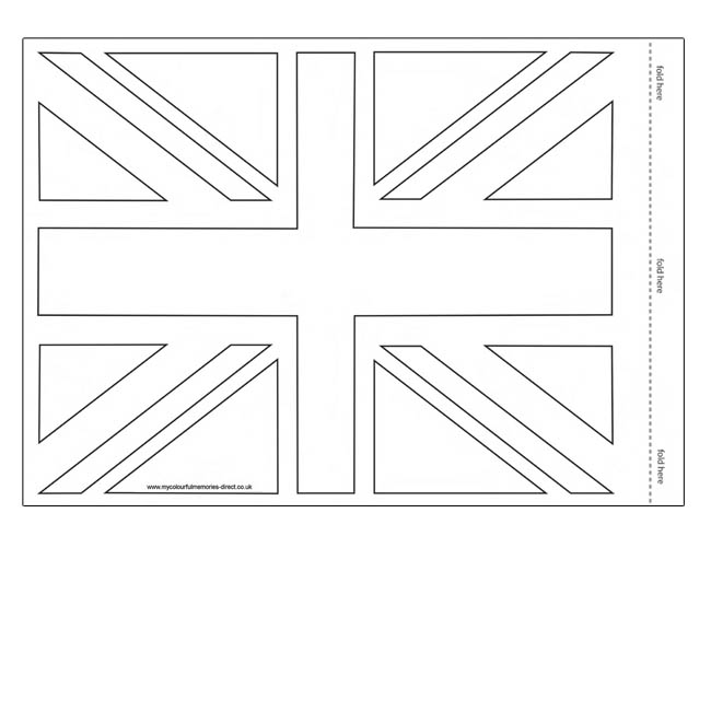 Union jack flag â bunting â colouring