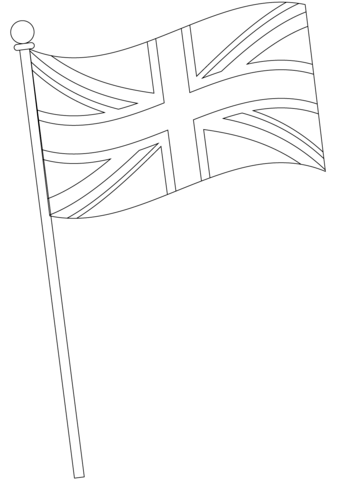 Flag of the united kingdom coloring page free printable coloring pages