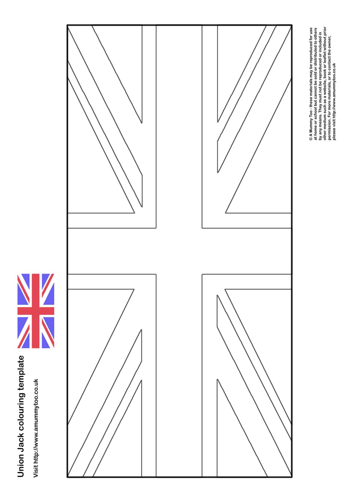 Union jack louring in template