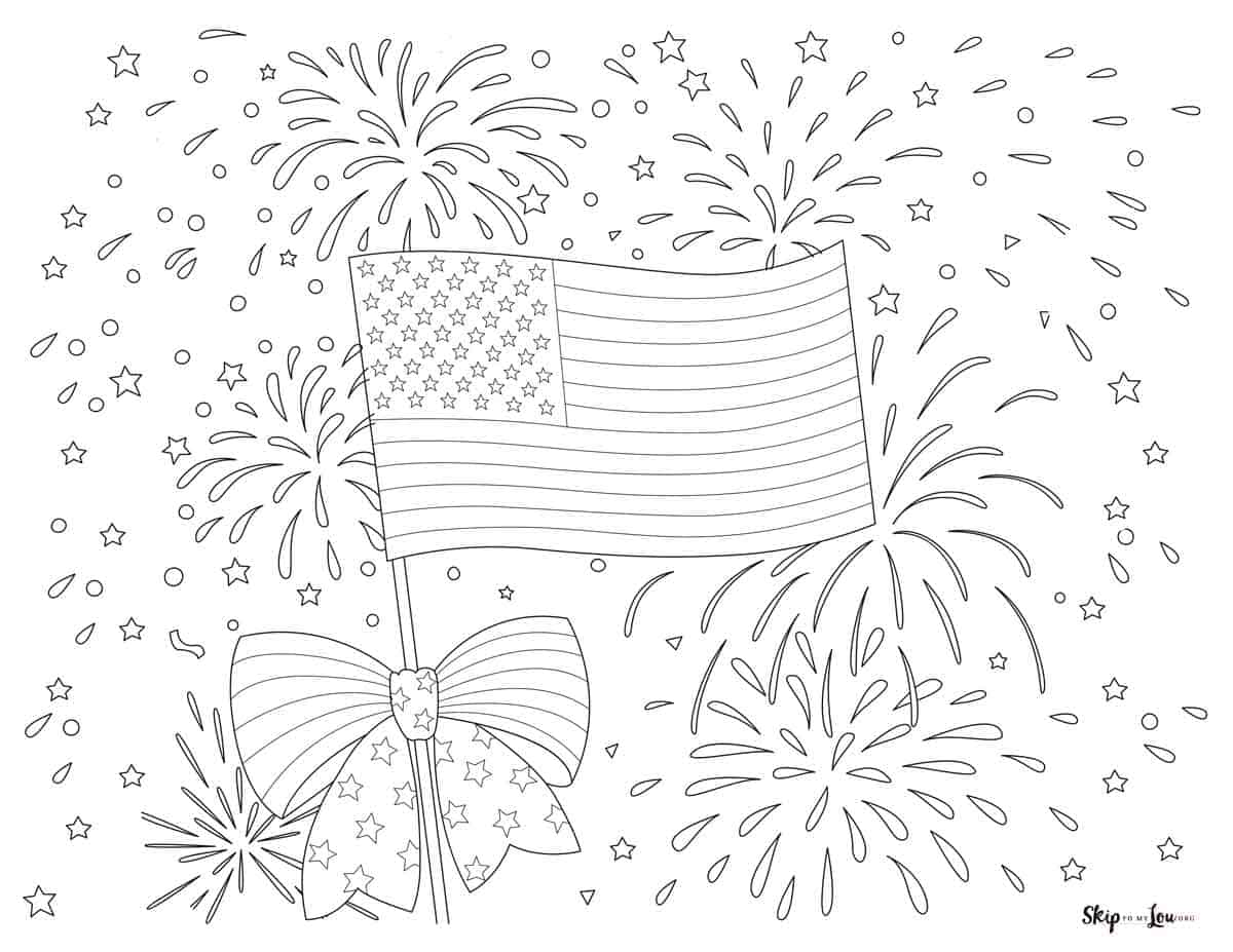 American flag coloring pages skip to my lou