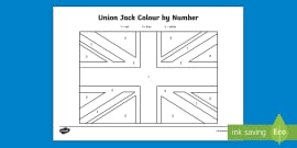 Union jack louring eyfs sheets resource