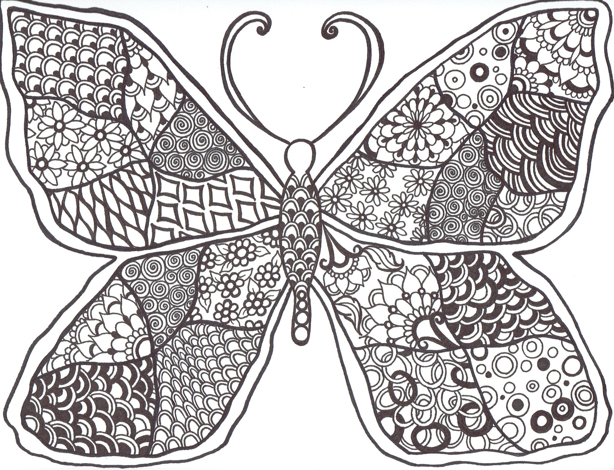 Butterfly effect free coloring page â you