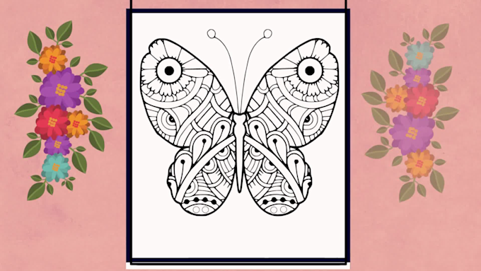 Butterfly coloring pages style animal mandala kdp etsy by okyoussef