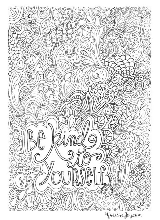 Inspiring quote coloring pages for adultsâfree printables