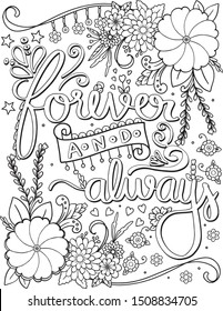 Adult coloring pages quotes images stock photos d objects vectors