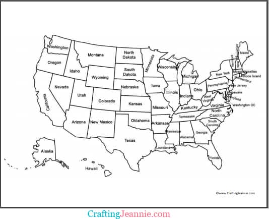 United states coloring pages free printable