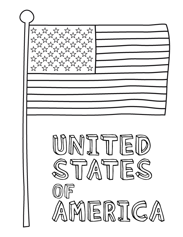 Coloring pages american flag coloring pages usa