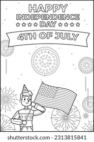 Independence day coloring page photos and images pictures