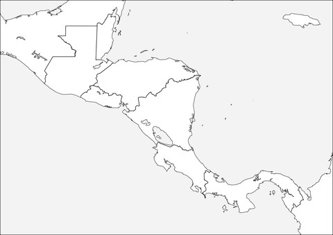 Map of central america coloring page free printable coloring pages