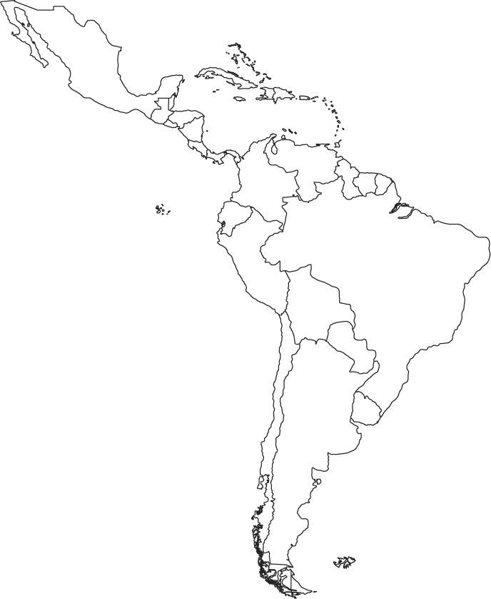 Download or print this amazing coloring page ideas about latin america map on south america â latin america map america outline america map