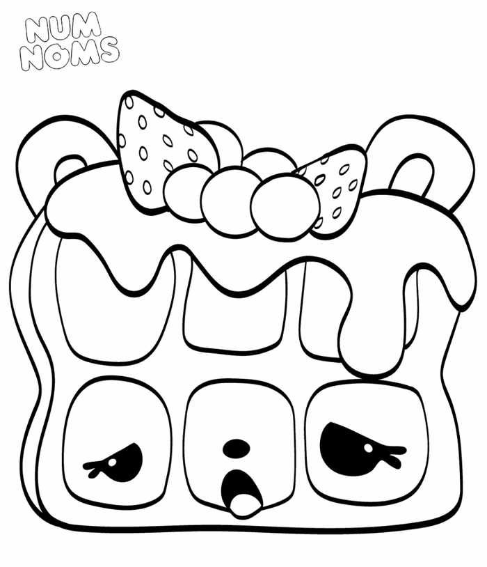 Printable num nom coloring pages pdf