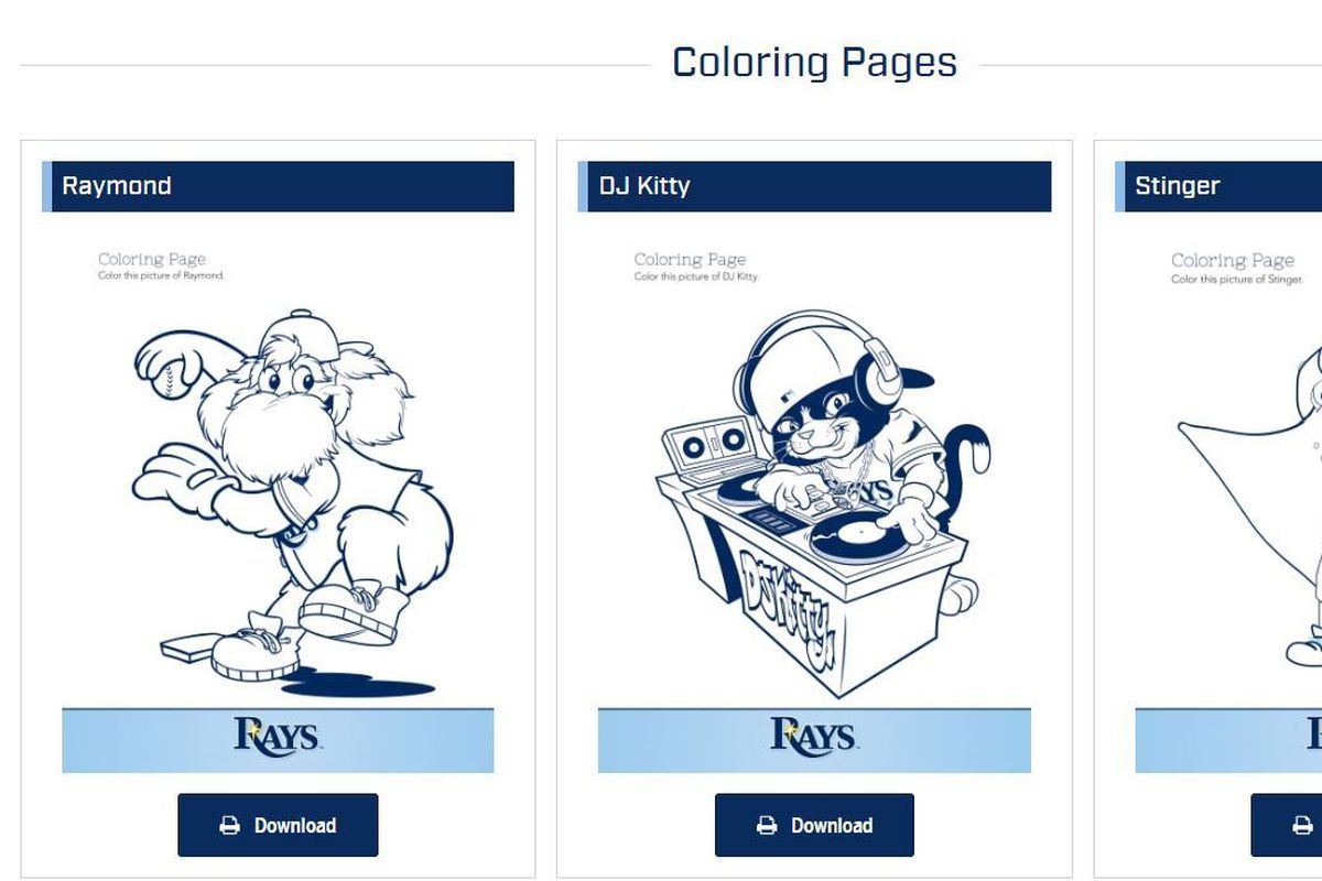 Rays release kids activities for the young fans in your life