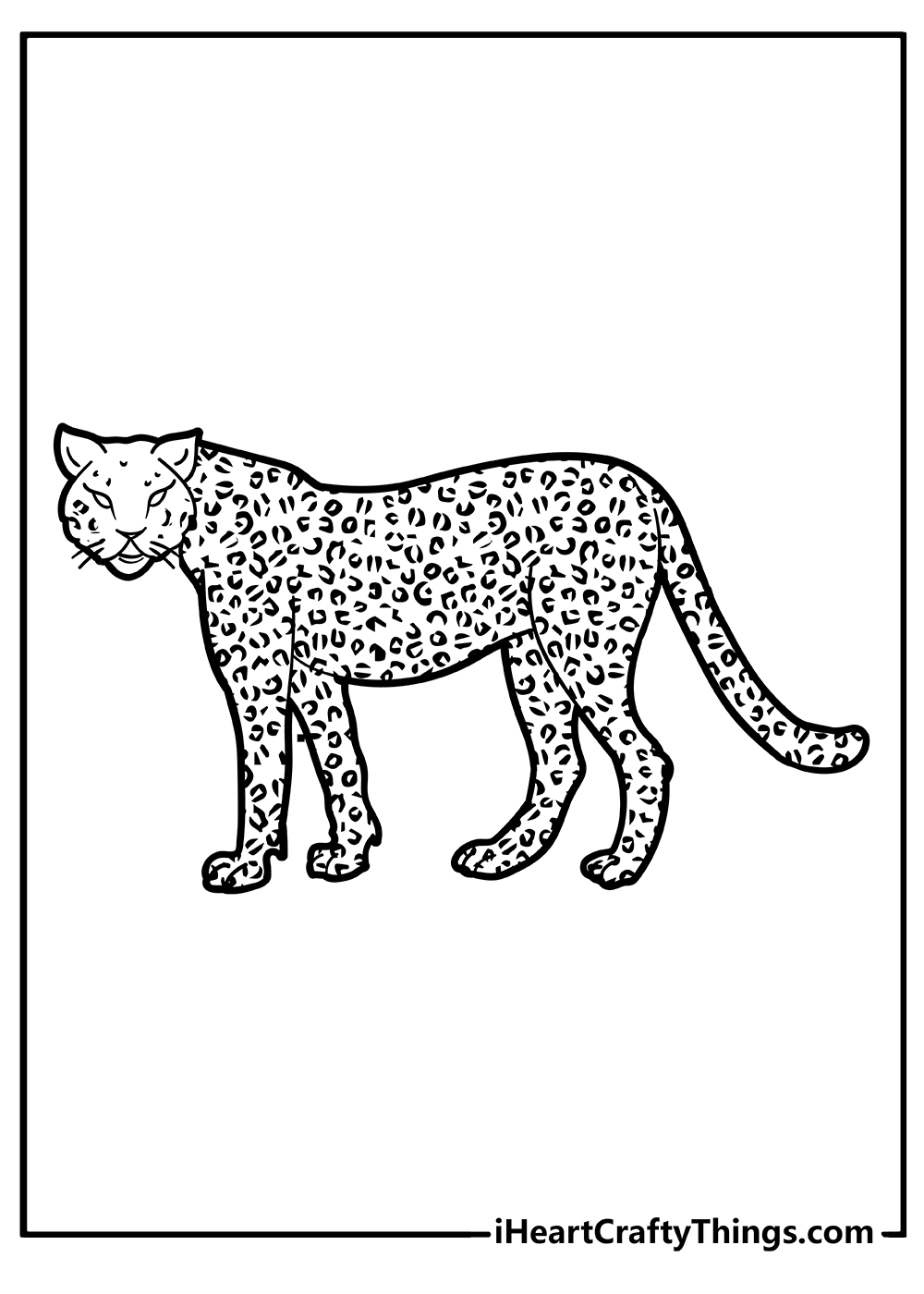 Cheetah coloring pages free printables