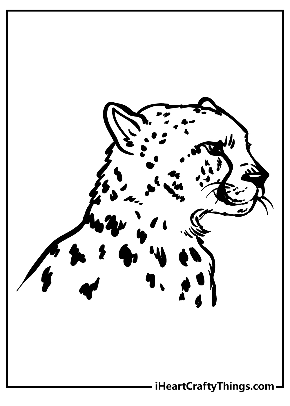 Cheetah coloring pages free printables