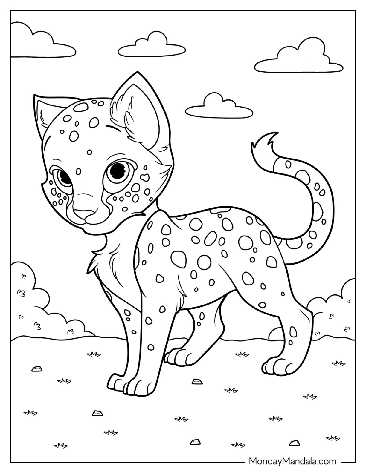 Cheetah coloring pages free pdf printables