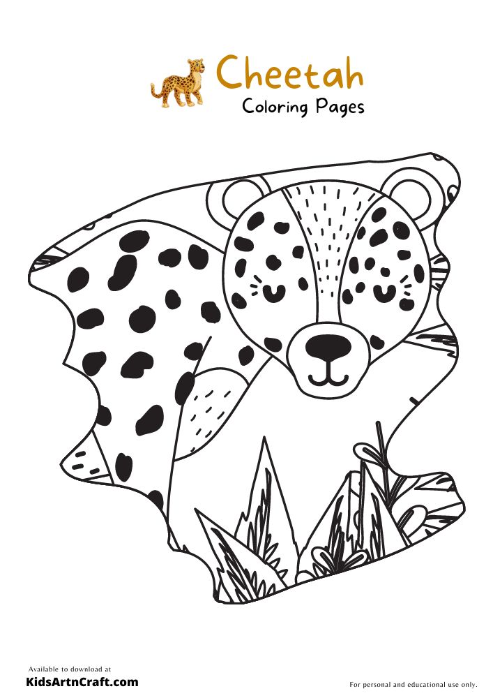 Cheetah colorg pages for kids â free prtables colorg pages prtables free kids colorg pages for kids