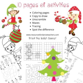 Christmas ballet activity pack