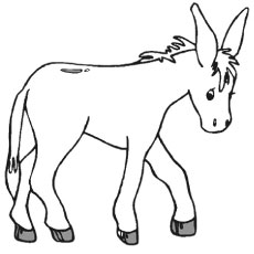 Top free printable donkey coloring pages online