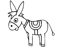 Donkeys coloring pages and printable activities