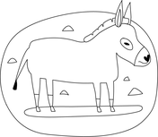 Donkeys coloring pages free coloring pages