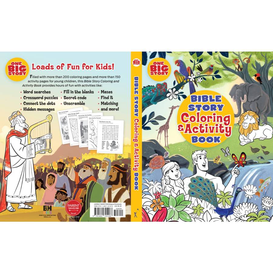 Bible story coloring and activity book